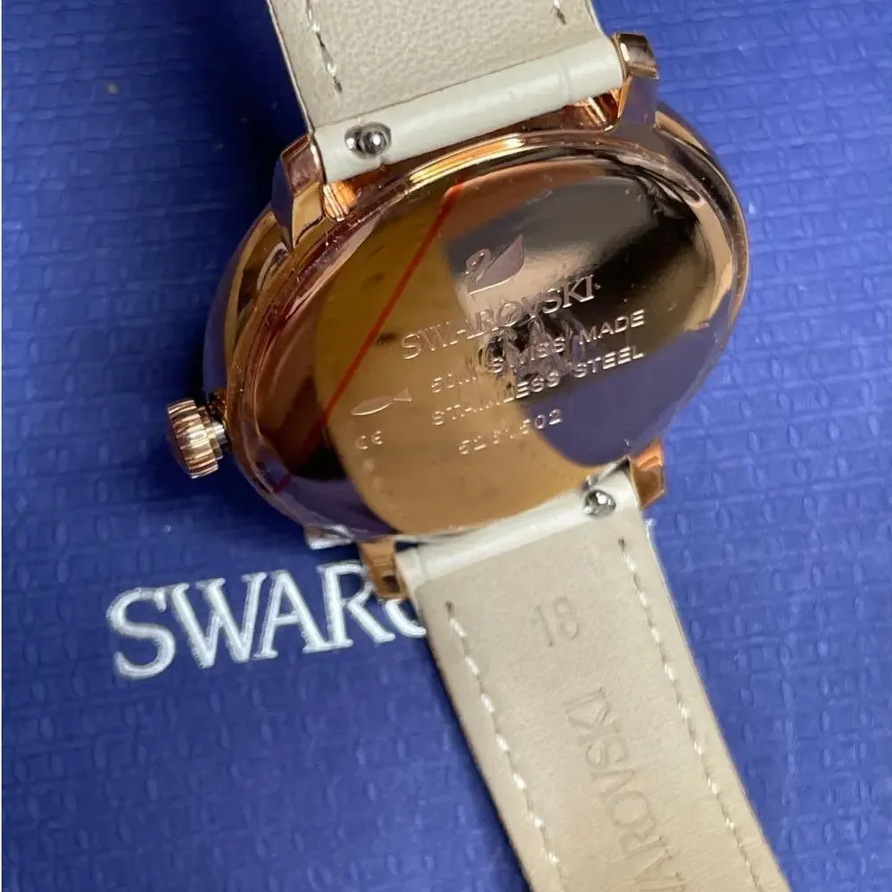 Swarovski silver dial